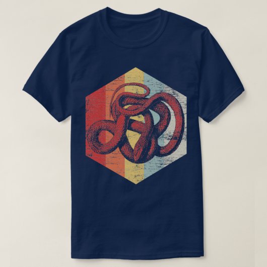 Polygonschlange T-Shirt (Design vorne)