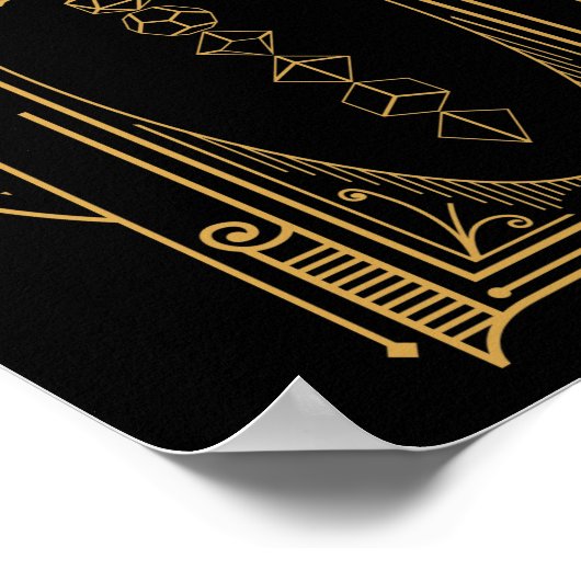 Polyhedral Dice Schwert Deko Retro (Ecke)