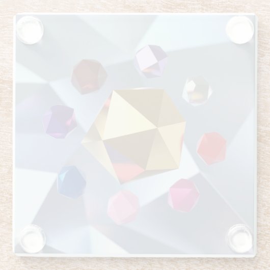 Polyhedron Geometric Shapes Untersetzer (Rückseite)