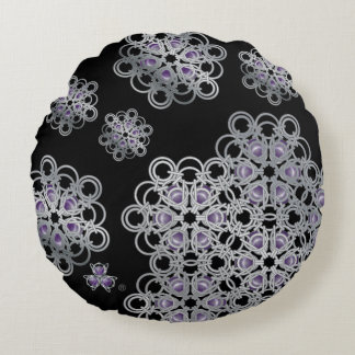 PolyHexaBloom Chainmaille Pillow Rundes Kissen