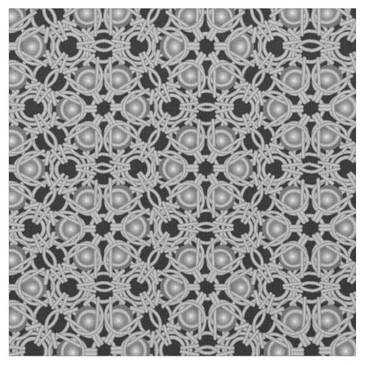 PolyHexaBloom Moderne mittelalterliche Kettenmater Stoff (Nahaufnahme)