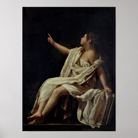 Polyhymnia, die Muse of Lyric Poetry, 1620 Poster (Vorne)