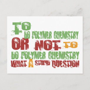 Polymerchemie Postkarte