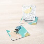 Polymere III Rechteckiger Pappuntersetzer (Vor Ort)