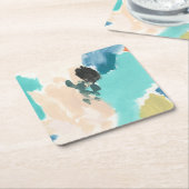 Polymere III Rechteckiger Pappuntersetzer (angewinkelt)