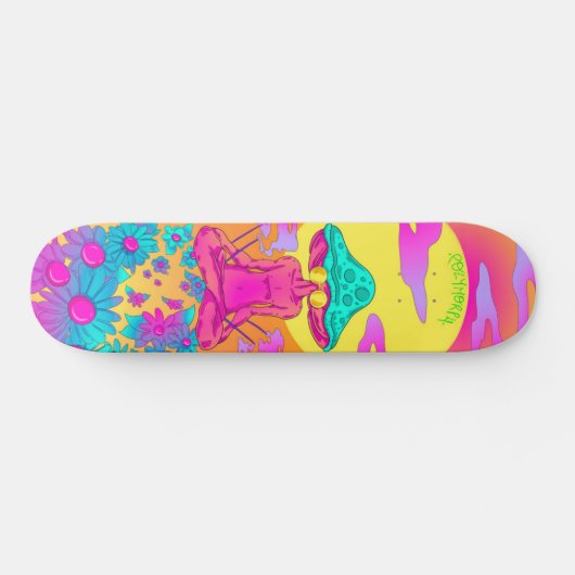 Polymorph Hippie Mushroom Skateboard (Horizontal)