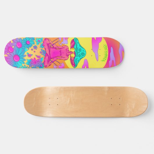 Polymorph Hippie Mushroom Skateboard (Horizontal)