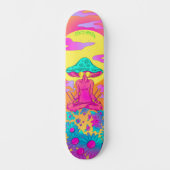 Polymorph Hippie Mushroom Skateboard (Vorderseite)