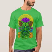 Polymorph Psychedelic Green Man T - Shirt (Vorderseite)