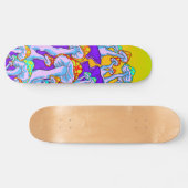 Polymorph Psychedelic Mushroom Mountain Skateboard (Horizontal)