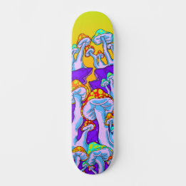 Polymorph Psychedelic Mushroom Mountain Skateboard