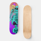 Polymorph Psychedelic Skeleton Skateboard (Vorderseite)