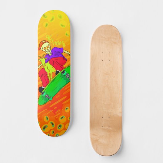 Polymorph Skeleton & Friends Skateboard (Vorderseite)