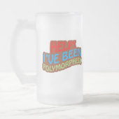 Polymorphed Mattglas Bierglas (Links)