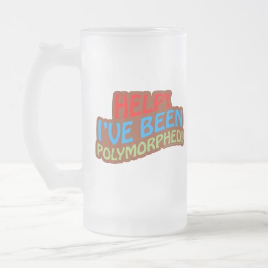 Polymorphed Mattglas Bierglas (Links)