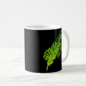 Polynesia Maori Feather Tribal Tattoo Neuseeland Kaffeetasse (VorderseiteRechts)