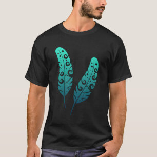 Polynesia Maori Feather Tribal Tattoo Neuseeland T-Shirt
