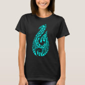 Polynesia Maori Fish Hook Hei Matau Fischhaken Mao T-Shirt (Vorderseite)