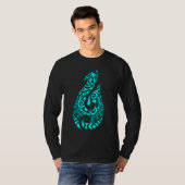 Polynesia Maori Fish Hook Hei Matau Fischhaken Mao T-Shirt (Vorne ganz)