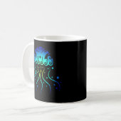 Polynesia Maori Jellyfish Stamm Tattoo Neuseeländi Kaffeetasse (Vorderseite Links)