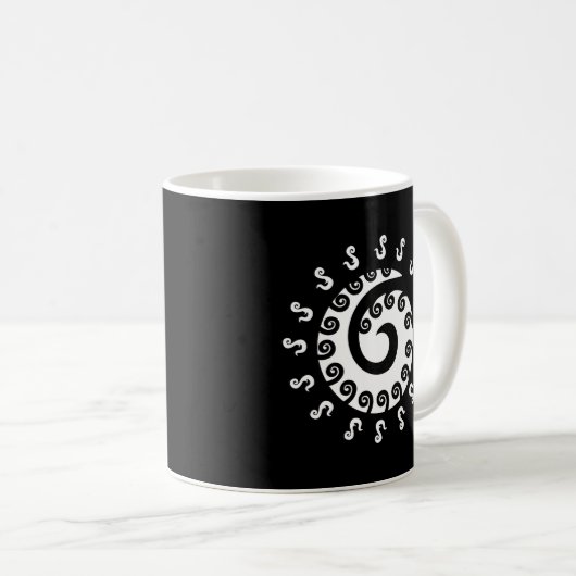Polynesia Maori Tattoo Koru Paradies für Kletterhe Kaffeetasse (VorderseiteRechts)