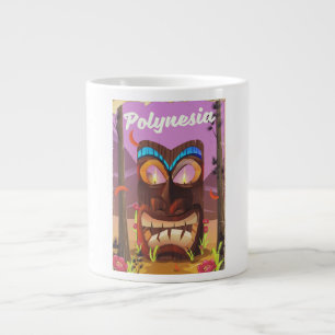 Polynesia Tiki maske Jumbo-Tasse