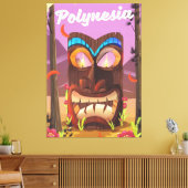 Polynesia Tiki maske Leinwanddruck (Insitu (Wohnzimmer))