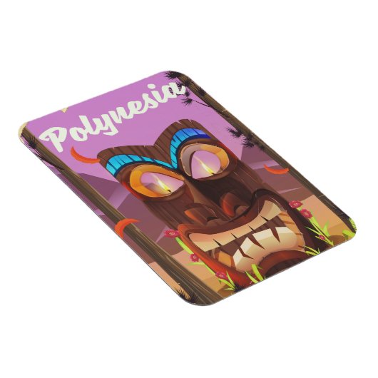 Polynesia Tiki maske Magnet (Rechte Seite)