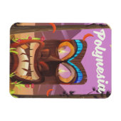 Polynesia Tiki maske Magnet (Horizontal)