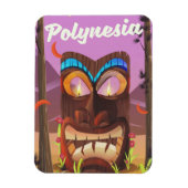 Polynesia Tiki maske Magnet (Vertikal)