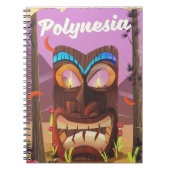 Polynesia Tiki maske Notizblock (Vorderseite)