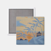 POLYNESIAN SUNSET-Magnet Magnet (Vorderseite/Rückseite)