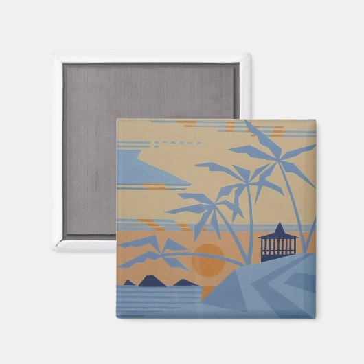POLYNESIAN SUNSET-Magnet Magnet (Vorderseite/Rückseite)