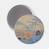 POLYNESIAN SUNSET-Magnet Magnet (Vorderseite/Rückseite)