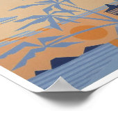 POLYNESIAN SUNSET print (7.33"x7.33") Poster (Ecke)