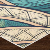 Polynesian Tropical Wave Palm Trees Pattern Name Yogamatte