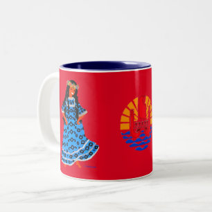 Polynésie Française, Océan Pacifique Zweifarbige Tasse