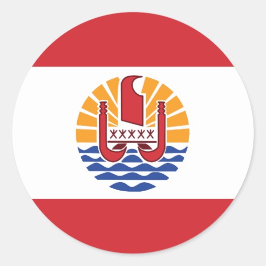 Polynésie / Polynesien Runder Aufkleber (Vorderseite)