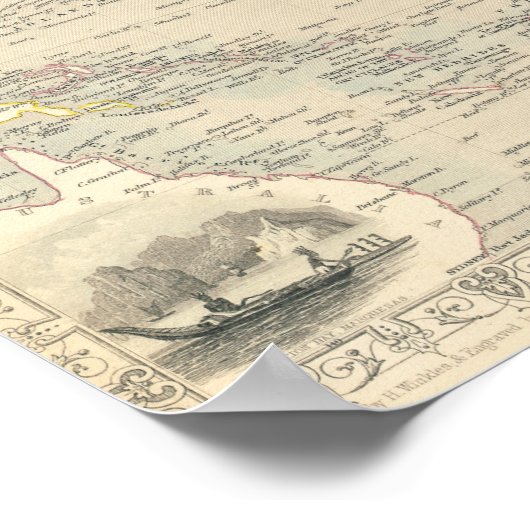 Polynesien | Inseln im Pazifik Poster (Ecke)