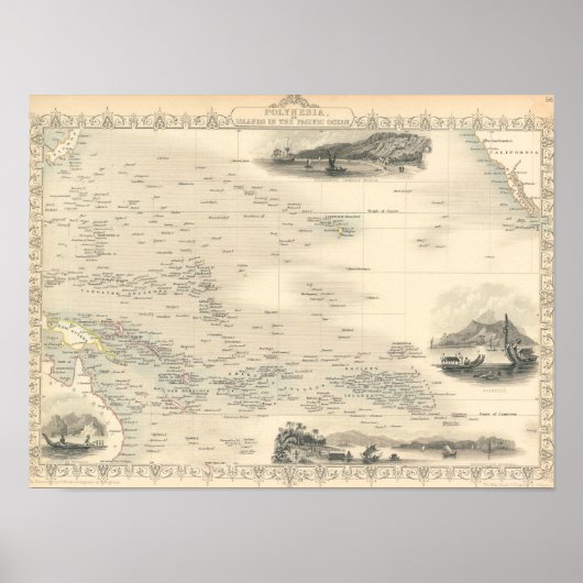 Polynesien | Inseln im Pazifik Poster (Vorne)