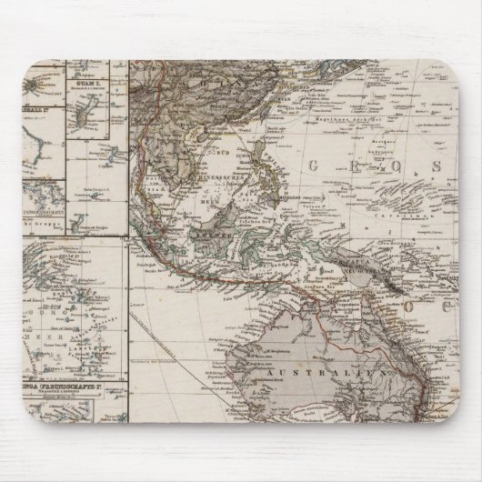 Polynesien-Karte Mousepad (Vorne)