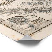 Polynesien-Karte Poster (Ecke)