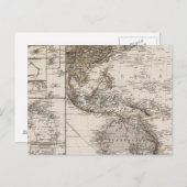 Polynesien-Karte Postkarte (Vorne/Hinten)