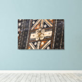 Polynesien, Königreich Tonga. Detail der Tapa Leinwanddruck (Insitu (Holzboden))