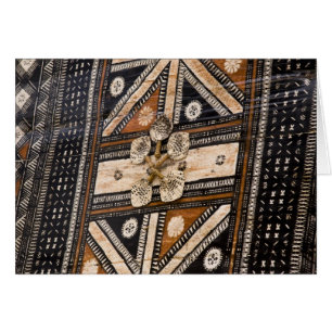 Polynesien, Königreich Tonga. Detail von Tapa
