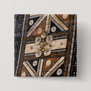 Polynesien, Königreich Tonga. Tapa Button