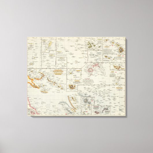 Polynesien, Pazifikinseln Leinwanddruck (Vorderseite)