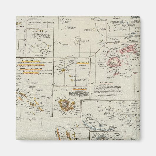 Polynesien, Pazifikinseln Magnet (Vorne)