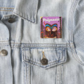 Polynesien-Tiki-Maske Button (Beispiel)