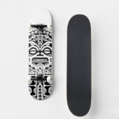 Polynesier Tiki Stammes- Maskentätowierung Skateboard (Vorderseite)